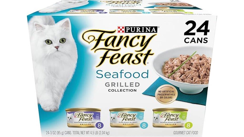 gourmet cat food variety