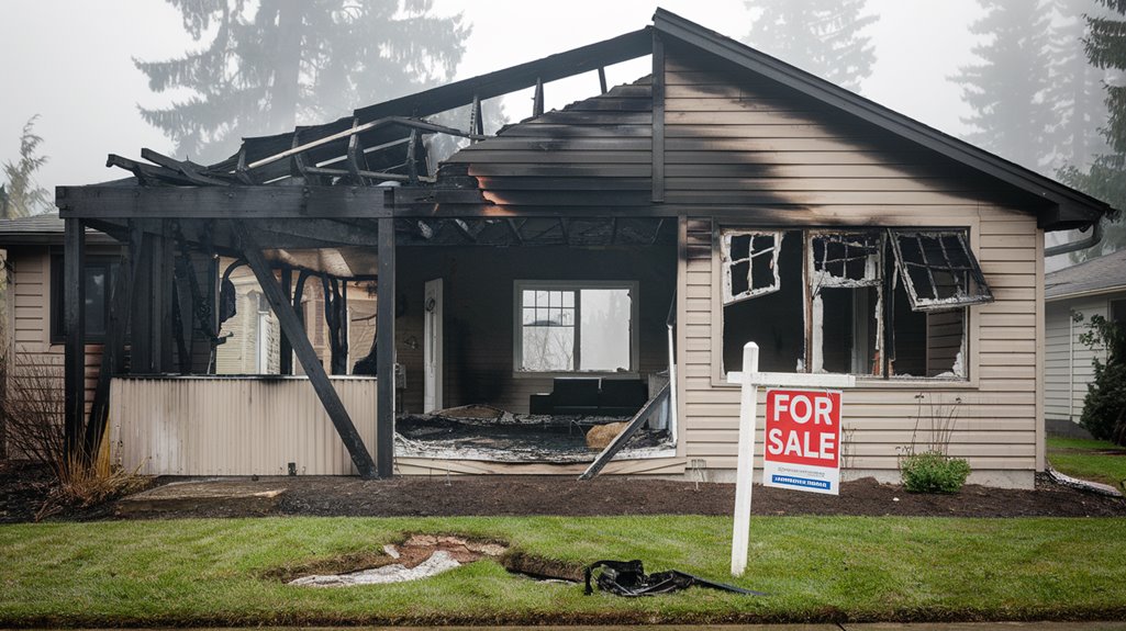 selling fire damaged property
