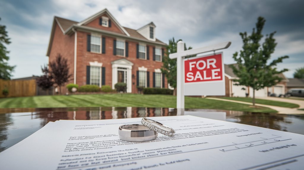 selling house during divorce