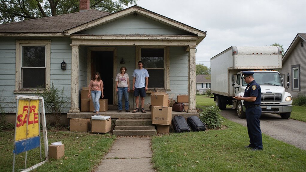 move out after foreclosure