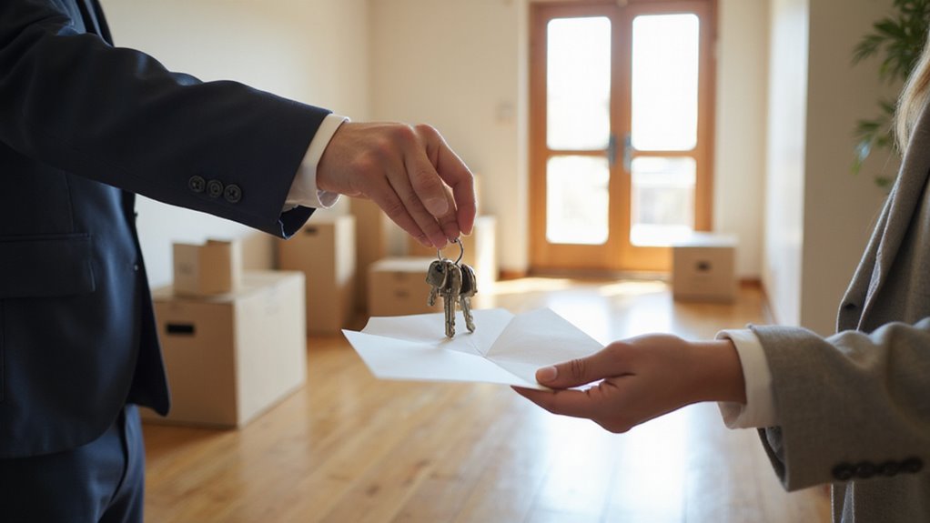 notify tenants of transfer