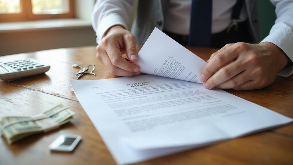 review lease terms and liens