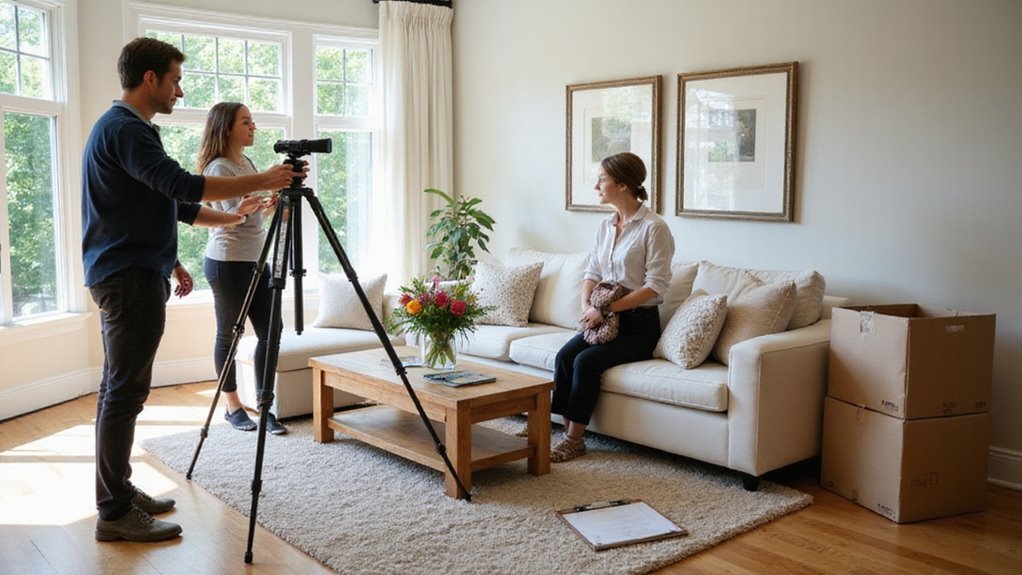 schedule professional staging photos