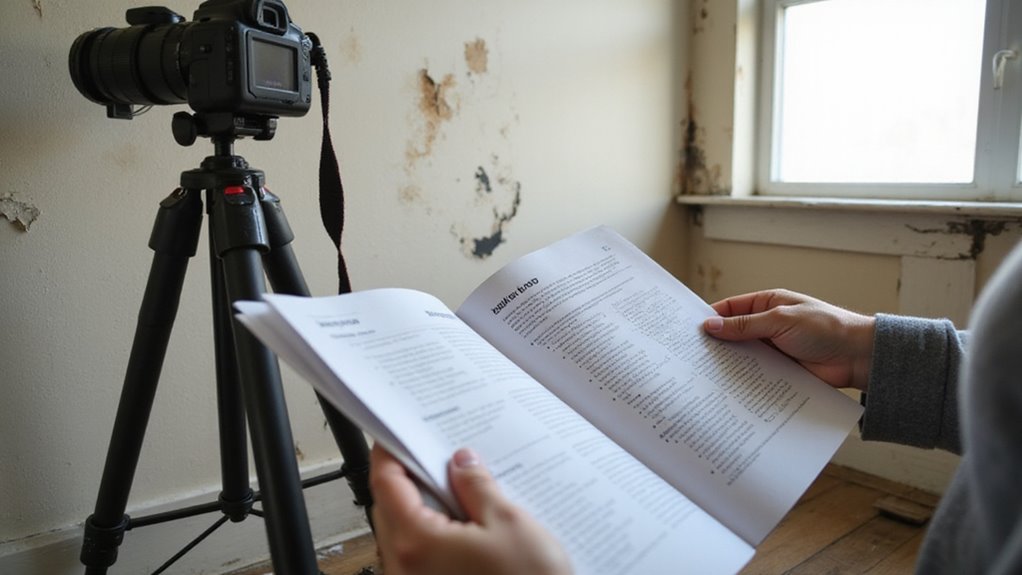 document damage with evidence