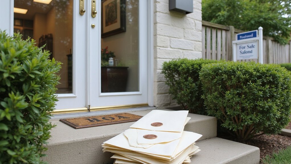pay hoa liens before sale