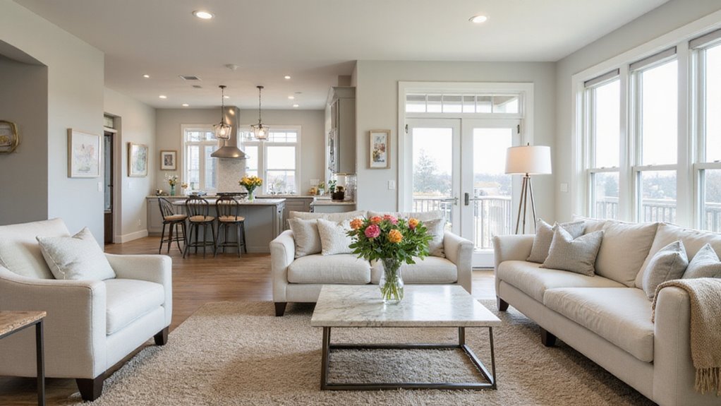 stage key living spaces