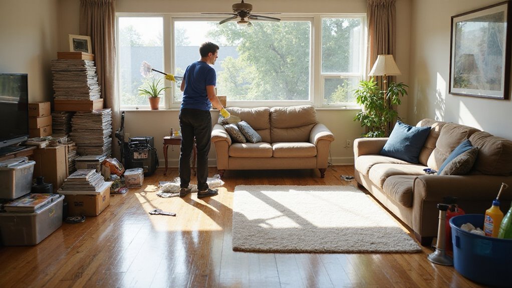thoroughly clean all areas