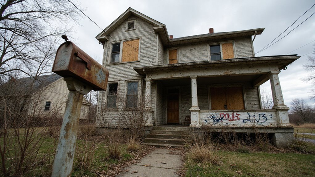 vacant homes attract vandalism